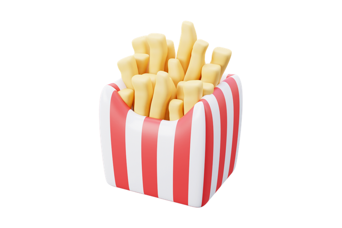 Frites  3D Icon