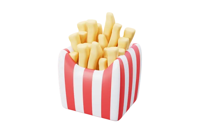 Frites  3D Icon