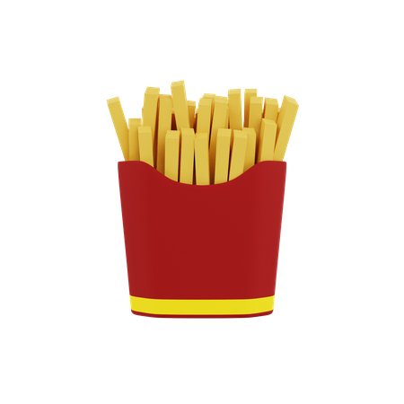 Frites  3D Icon