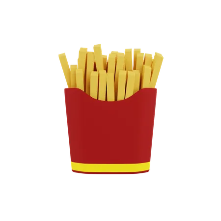 Frites  3D Icon