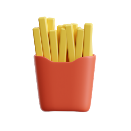 Frites  3D Icon