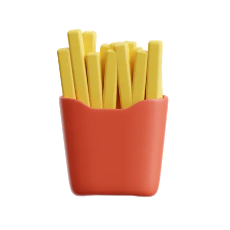 Frites  3D Icon