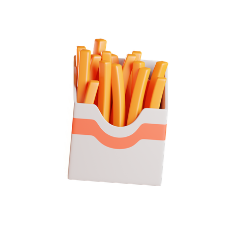 Frites  3D Icon