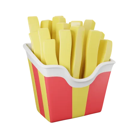 Frites  3D Icon