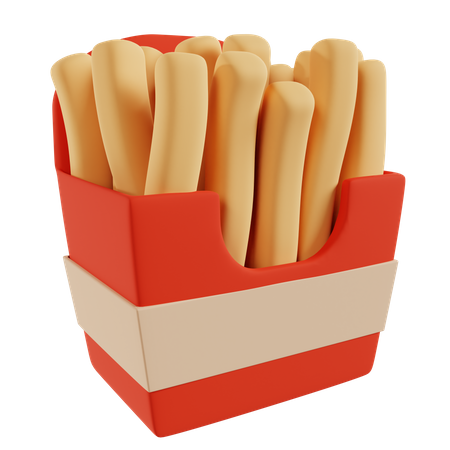 Frites  3D Icon