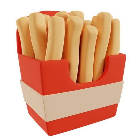 Frites  3D Icon