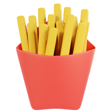 Frites  3D Icon