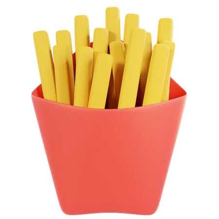 Frites  3D Icon