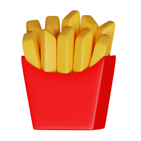 Frites  3D Icon