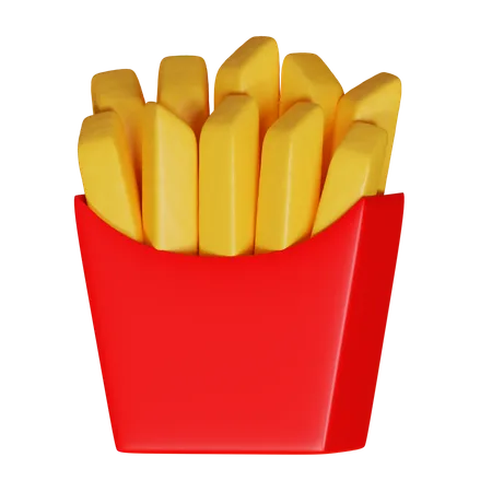 Frites  3D Icon