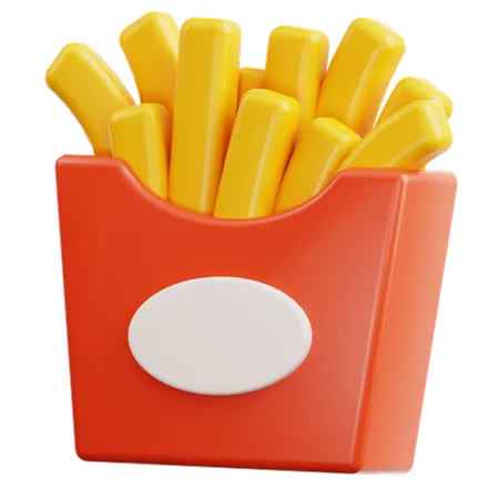 Frites  3D Icon