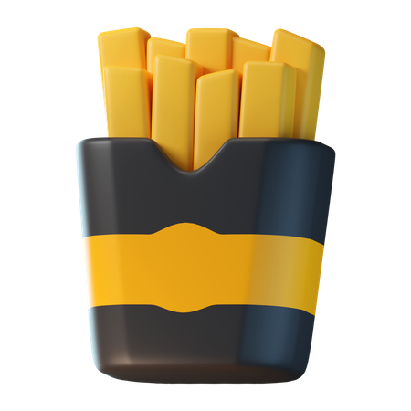 Frites  3D Icon