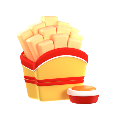 Frites  3D Icon