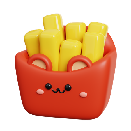 Frites  3D Icon