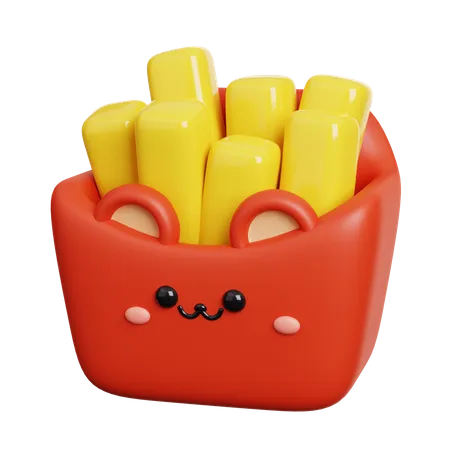 Frites  3D Icon