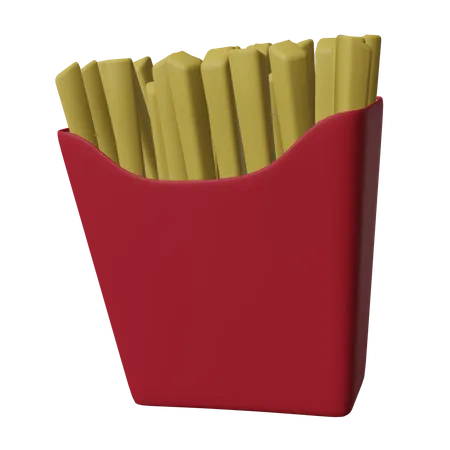 Frites  3D Icon