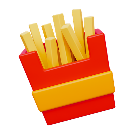 Frites  3D Icon