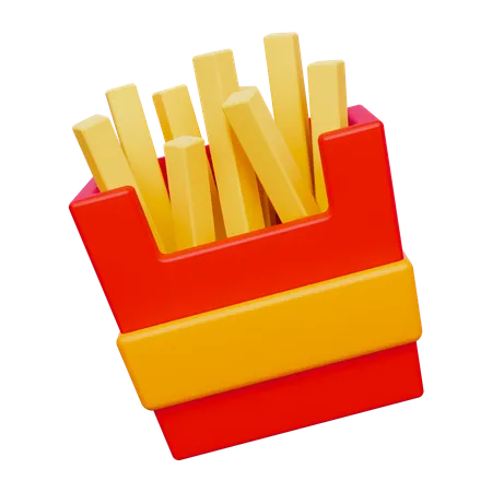 Frites  3D Icon