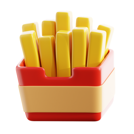 Frites  3D Icon