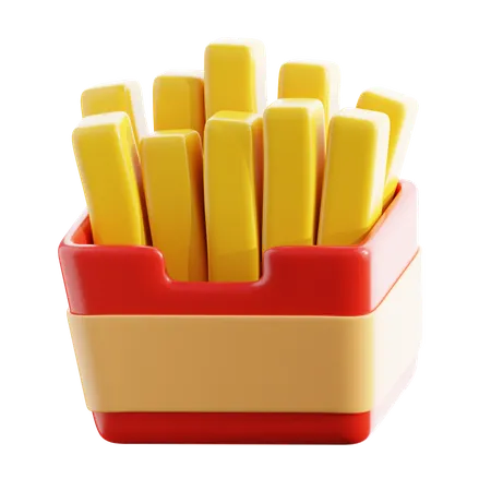 Frites  3D Icon