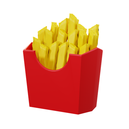 Frites  3D Icon