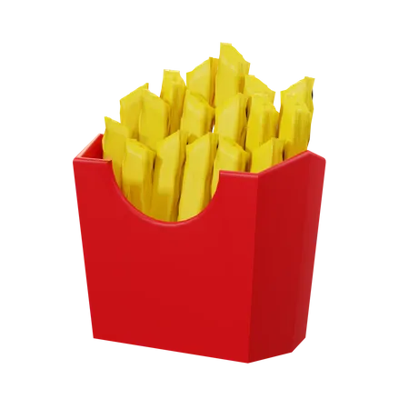 Frites  3D Icon