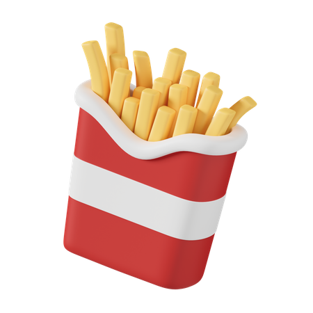 Frites  3D Icon