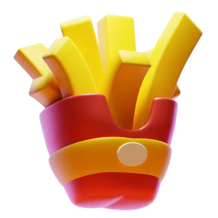 Frites  3D Icon