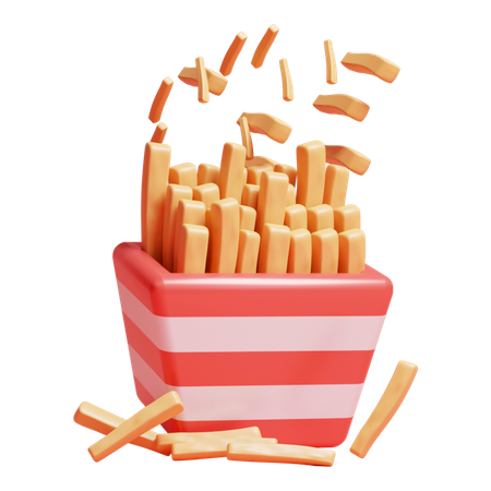 Frites  3D Icon