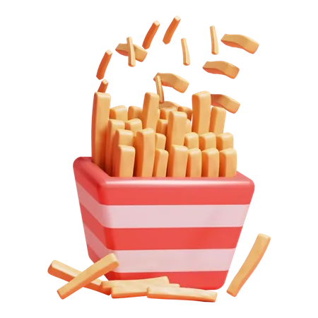 Frites  3D Icon