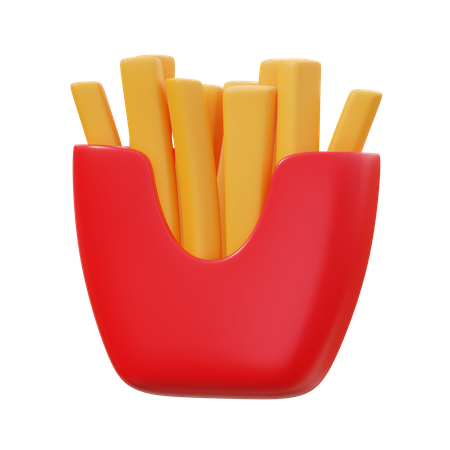 Frites  3D Icon
