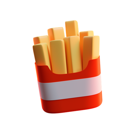 Frites  3D Icon