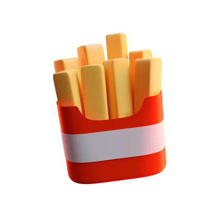 Frites  3D Icon