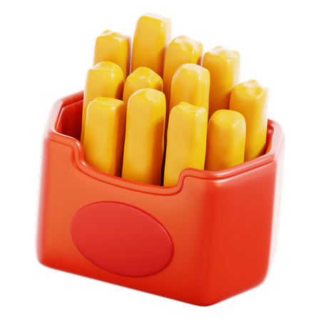 Frites  3D Icon