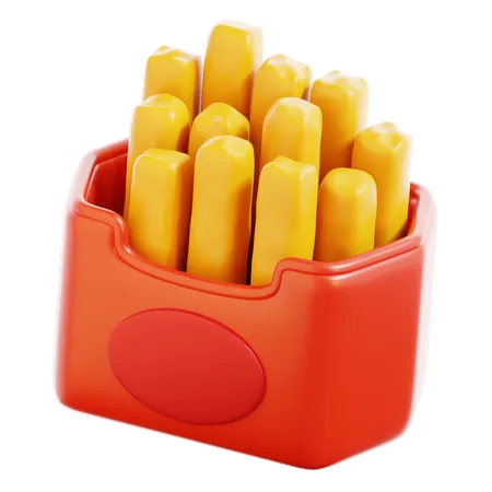 Frites  3D Icon