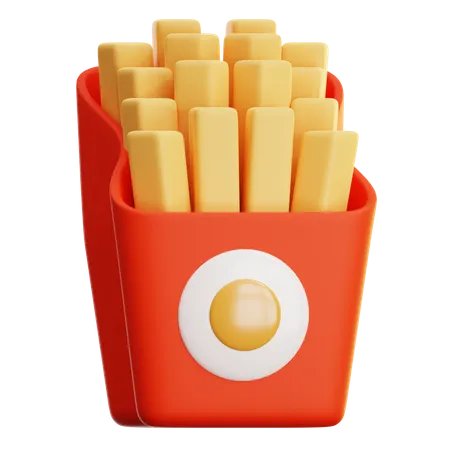 Frites  3D Icon