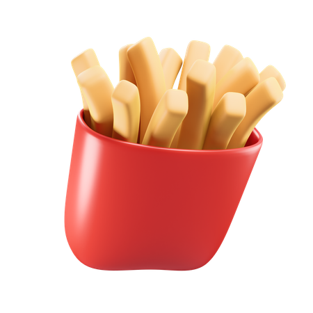 Frites  3D Icon