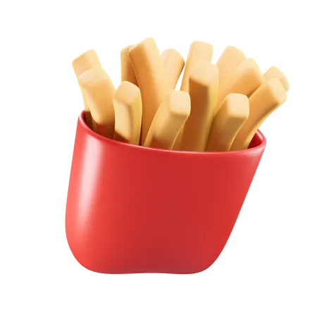 Frites  3D Icon