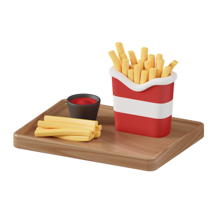 Frites  3D Icon