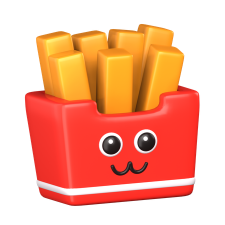 Sourire de frites  3D Icon