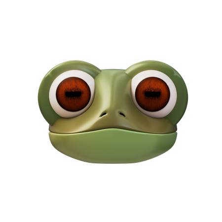 개구리  3D Icon