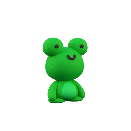 Frog  3D Illustration