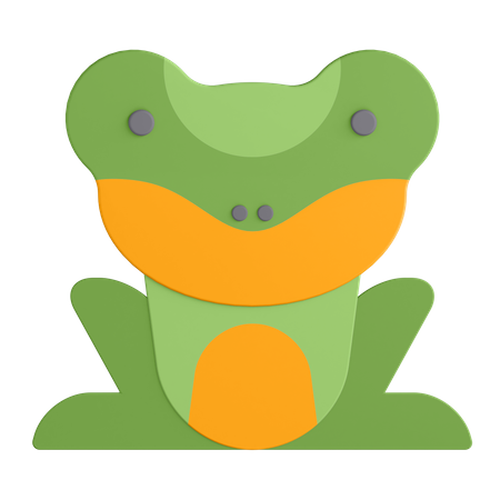 Frog  3D Illustration