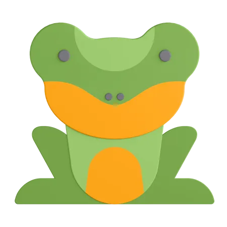 Frog  3D Illustration