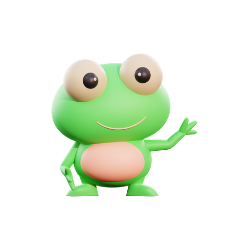 Frog  3D Illustration