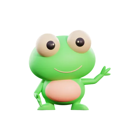 Frog  3D Illustration