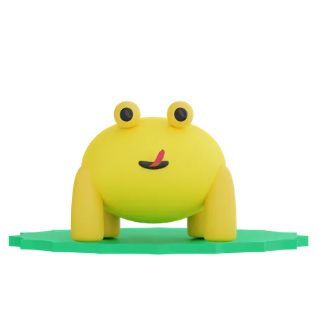 Frog  3D Illustration