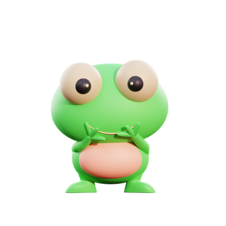 Frog 3D Illustration