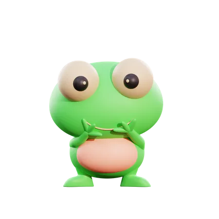 Frog  3D Illustration