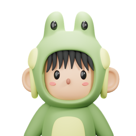 Frog Costume Avatar 3D Icon